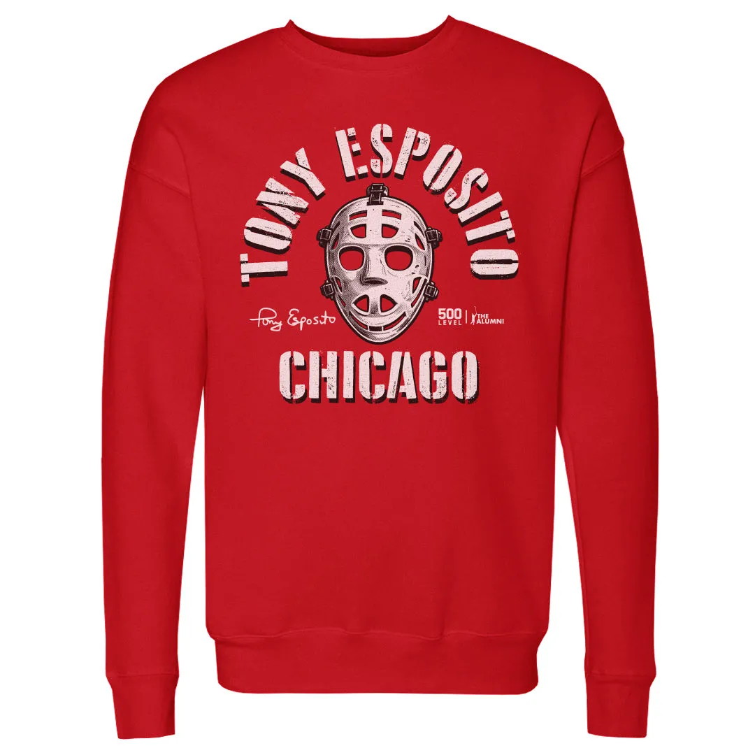 Tony Esposito Chicago Mask Emblem WHT sold by 500 Level