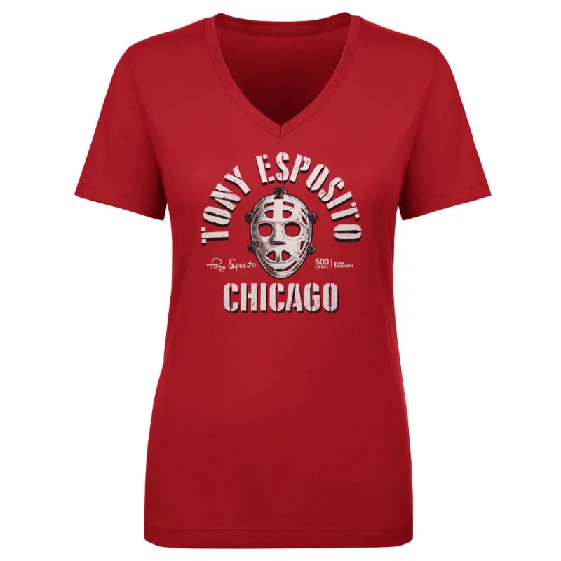 Tony Esposito Chicago Mask Emblem WHT sold by 500 Level