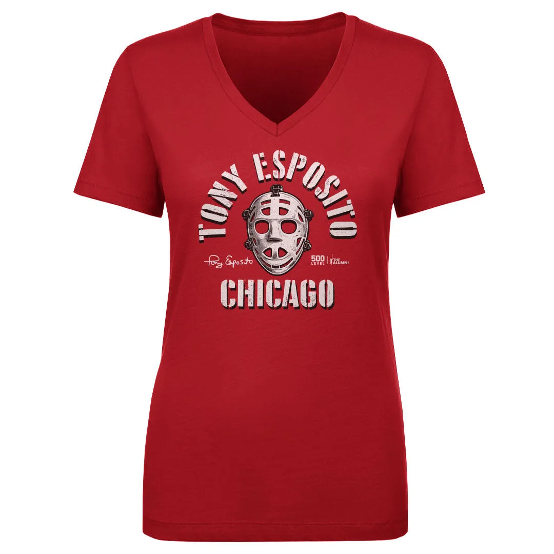 Tony Esposito Chicago Mask Emblem WHT sold by 500 Level