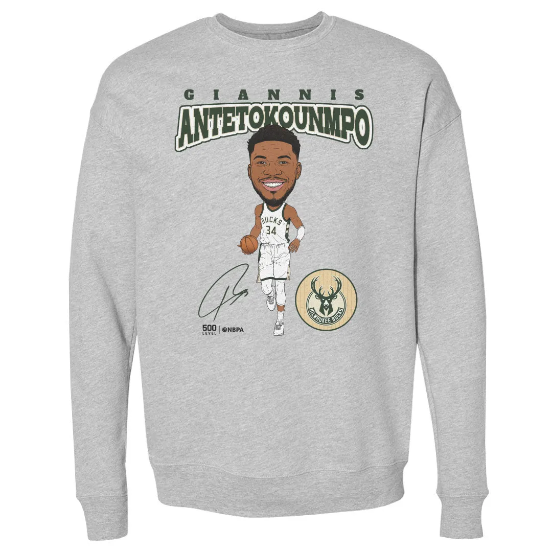 Giannis Antetokounmpo Milwaukee Bucks Hardwood Comic WHT sold by 500 Level