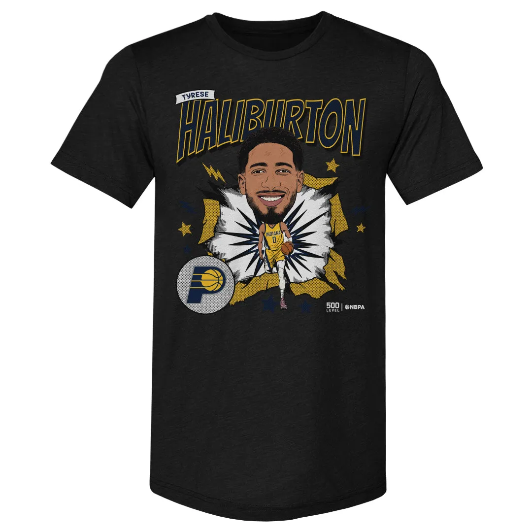 Tyrese Haliburton Indiana Pacers Caricature Retro WHT sold by 500 Level