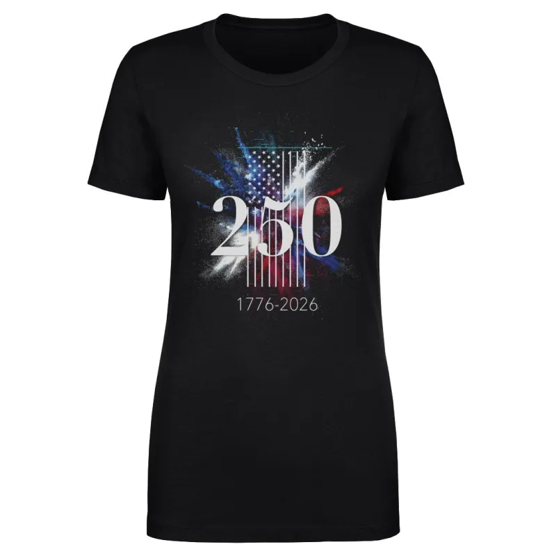 USA America 250 Years Flag Spray WHT made by 500 Level