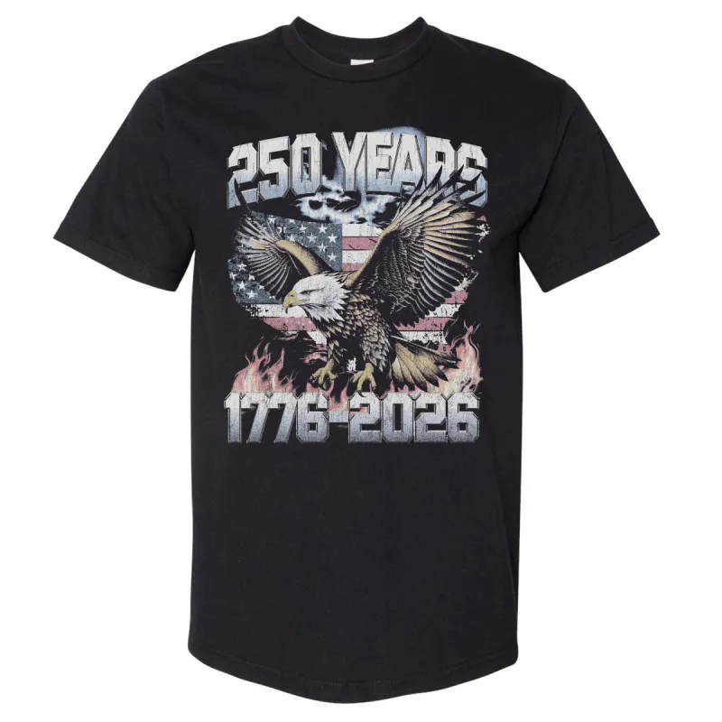 USA America 250 Years Eagle Flag WHT made by 500 Level