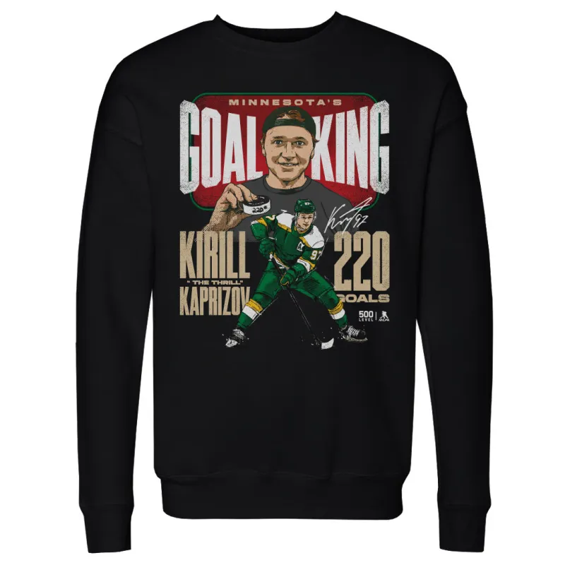 Kirill Kaprizov Minnesota Goal King WHT made by 500 Level