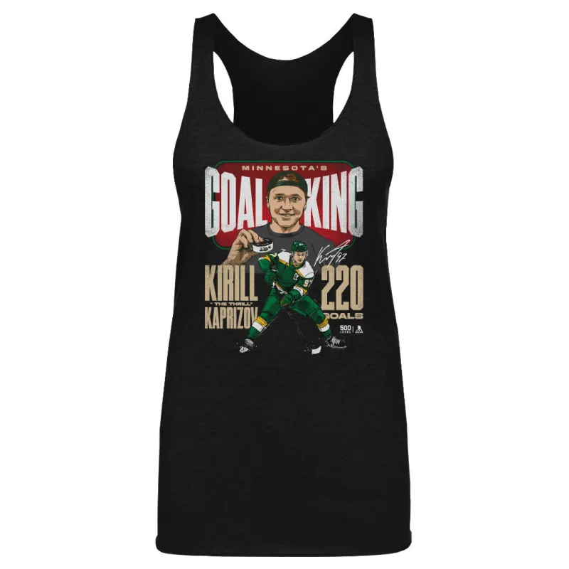 Kirill Kaprizov Minnesota Goal King WHT made by 500 Level