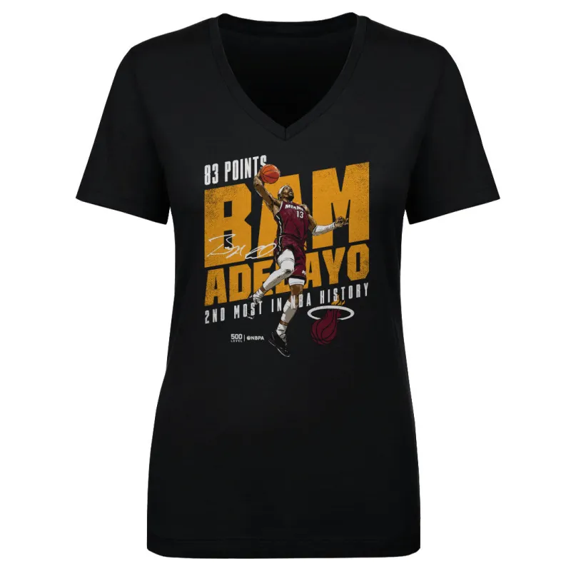 Bam Adebayo Miami Heat 83 Points WHT sold by 500 Level