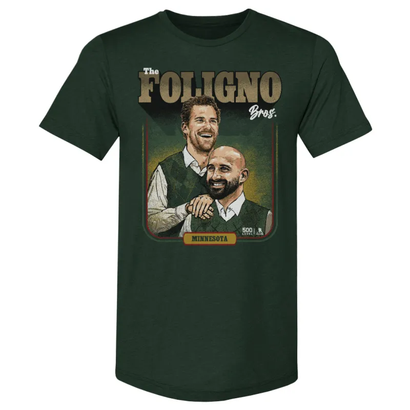 Nick Foligno & Marcus Foligno Minnesota Step Brothers WHT sold by 500 Level