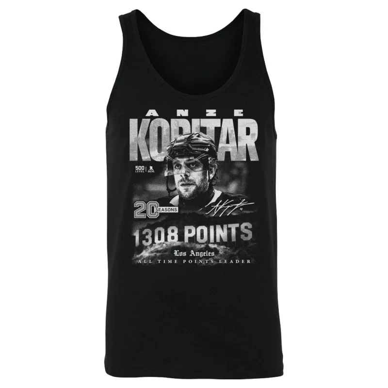 Anze Kopitar Los Angeles All Time Points Leader WHT sold by 500 Level