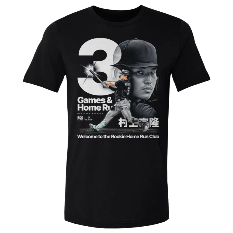 Munetaka Murakami Chicago Rookie HR Club WHT made by 500 Level