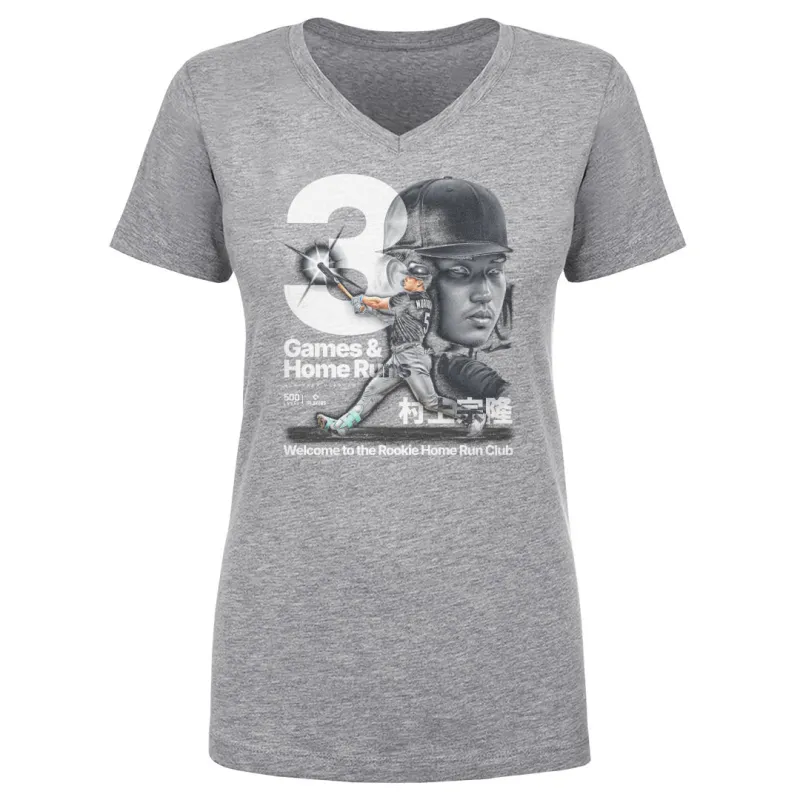 Munetaka Murakami Chicago Rookie HR Club WHT made by 500 Level