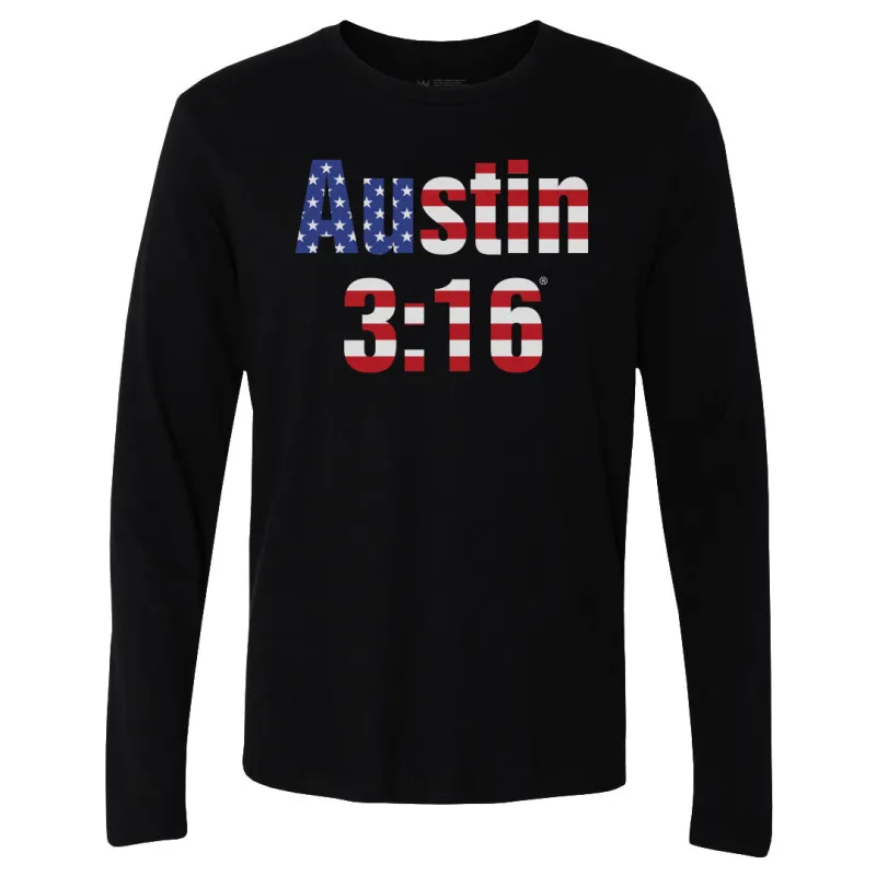 Stone Cold Steve Austin WWE 316 American Flag WHT made by 500 Level