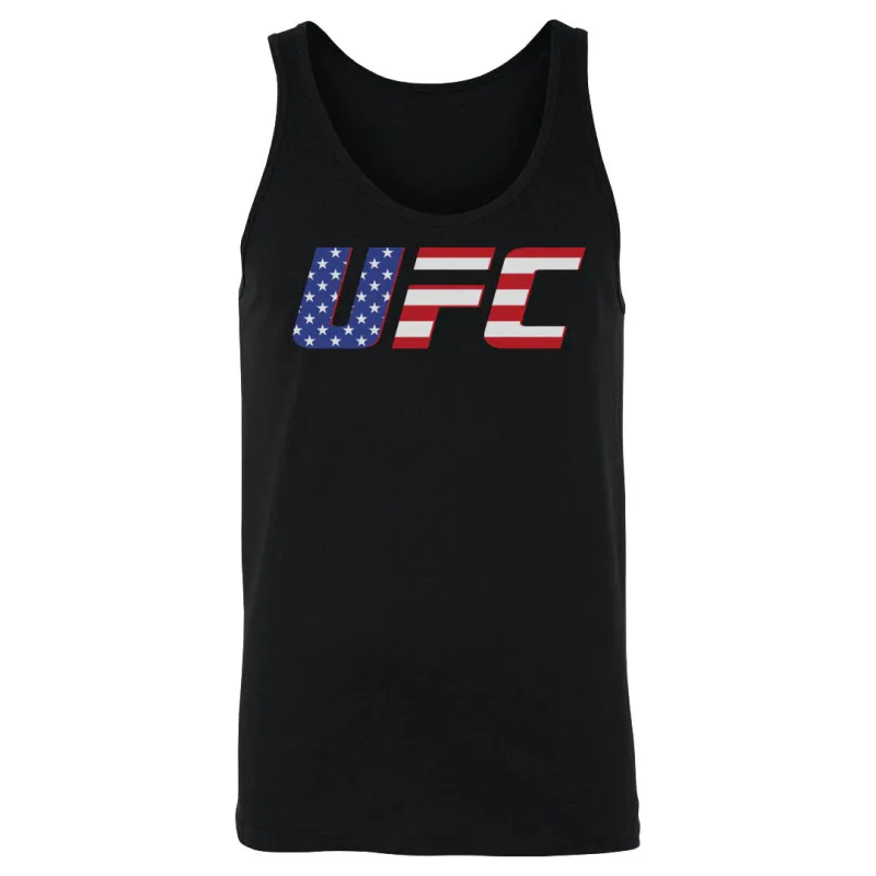 UFC Logo American Flag WHT made by 500 Level