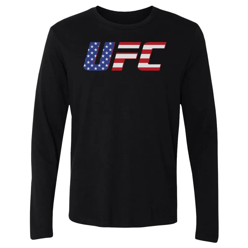 UFC Logo American Flag WHT made by 500 Level