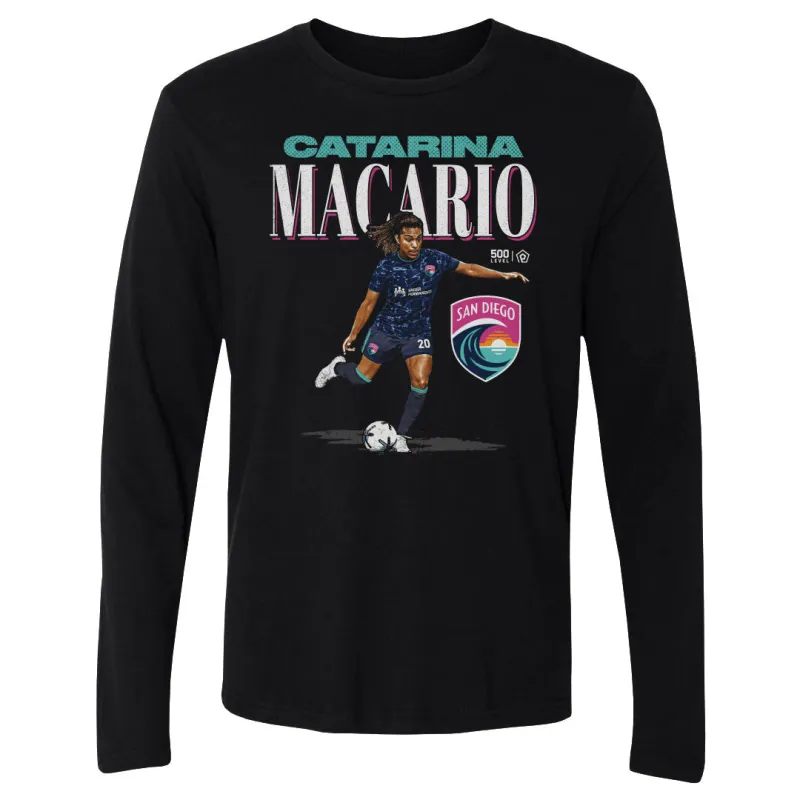 Catarina Macario San Diego Wave FC Player Name WHT made by 500 Level