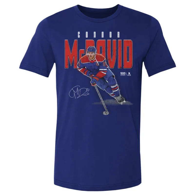 Connor McDavid Edmonton Player Name WHT made by 500 Level
