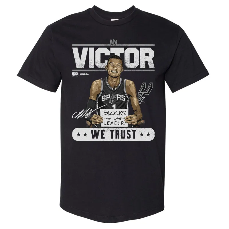 Victor Wembanyama San Antonio Spurs Blocks Leader Trust WHT made by 500 Level