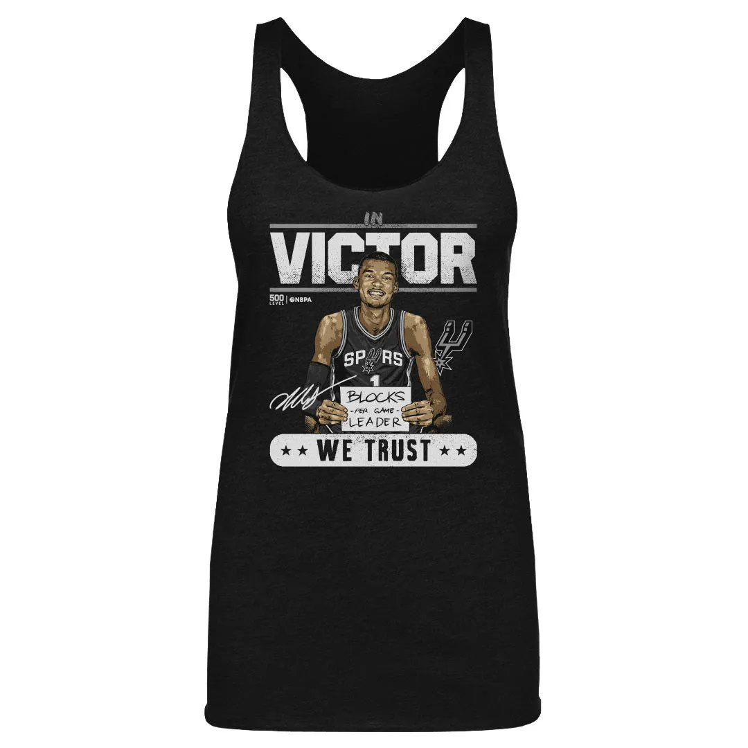 Victor Wembanyama San Antonio Spurs Blocks Leader Trust WHT sold by 500 Level