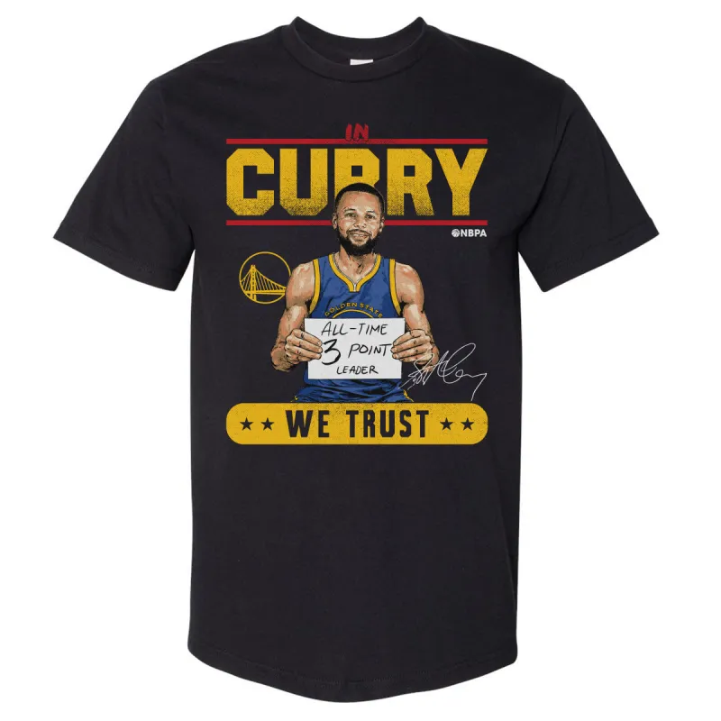 Steph Curry Golden State Warriors 3 Point Leader Trust WHT made by 500 Level