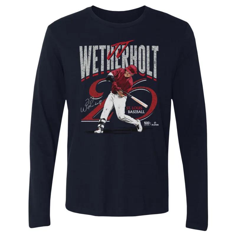 JJ Wetherholt St. Louis Player Name WHT made by 500 Level