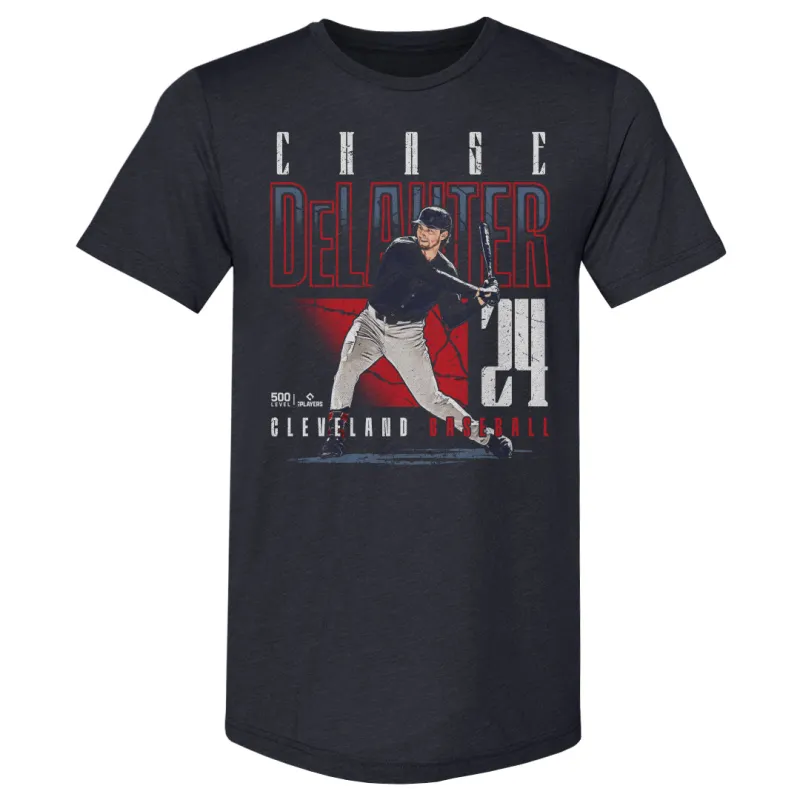 Chase DeLauter Cleveland Player Name WHT made by 500 Level