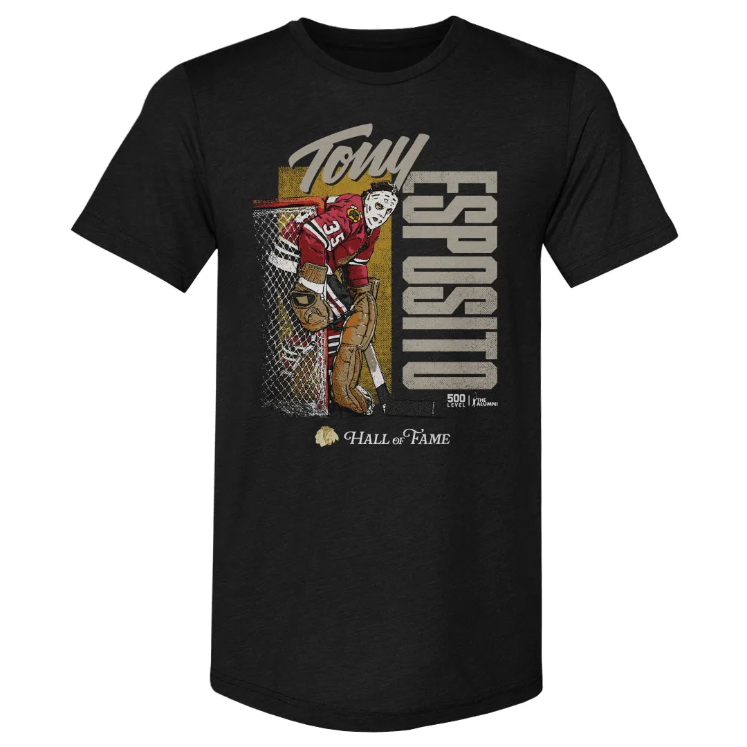 Tony Esposito Chicago Blackhawks H.O.F. Highlight WHT sold by 500 Level
