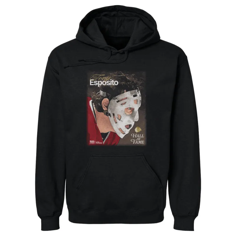 Tony Esposito Chicago Blackhawks H.O.F. Mask WHT made by 500 Level