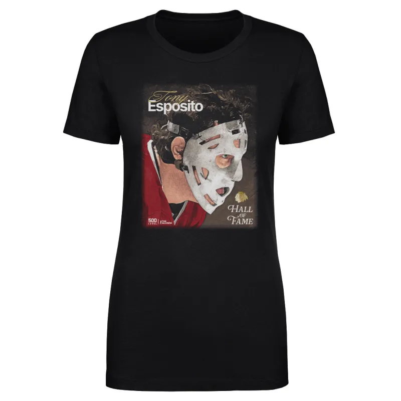 Tony Esposito Chicago Blackhawks H.O.F. Mask WHT made by 500 Level