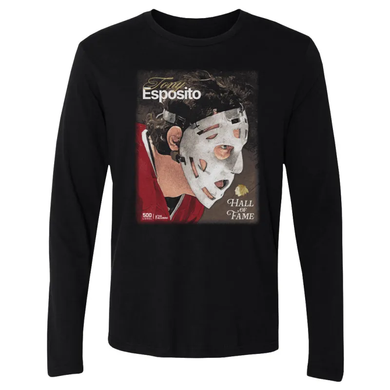 Tony Esposito Chicago Blackhawks H.O.F. Mask WHT made by 500 Level