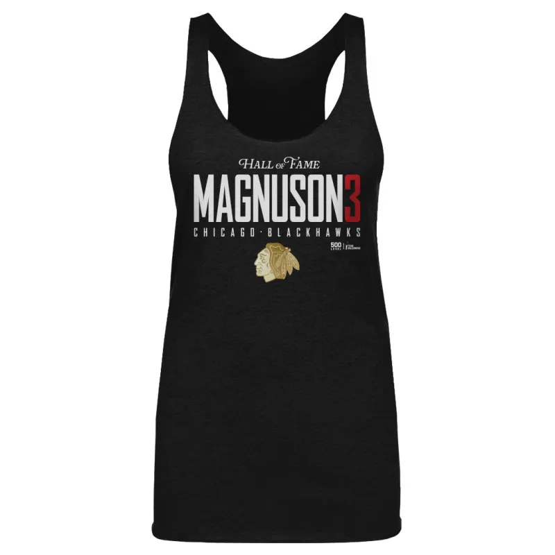 Keith Magnuson Chicago Blackhawks H.O.F. Elite WHT made by 500 Level