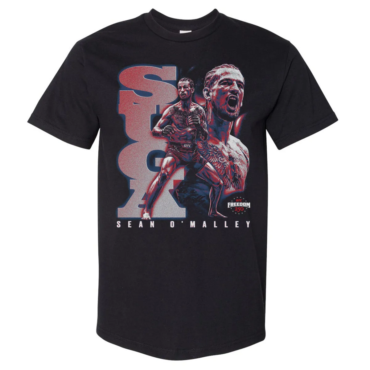 Sean O'Malley UFC Freedom 250 Vintage Grunge WHT sold by 500 Level