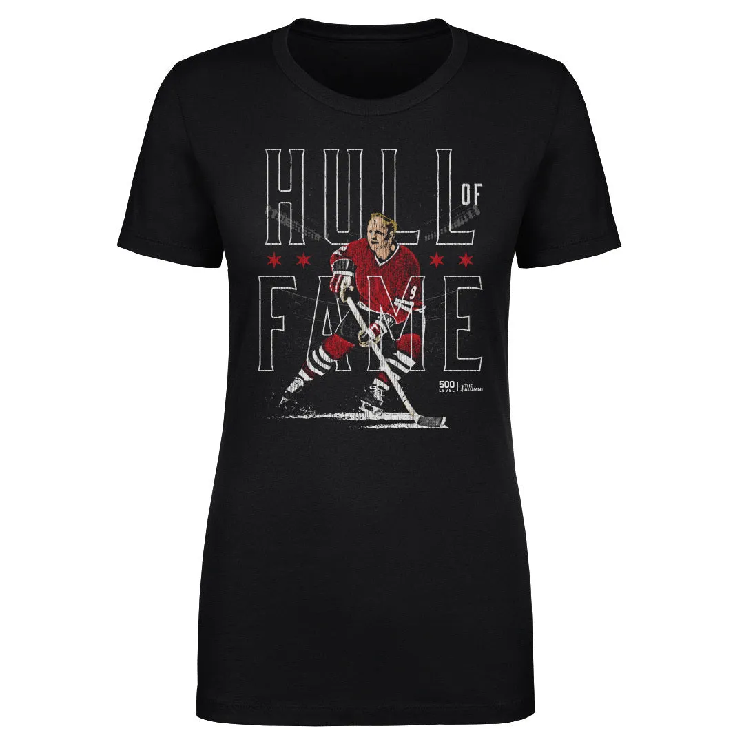 Bobby Hull Chicago Hull Of Fame WHT sold by 500 Level