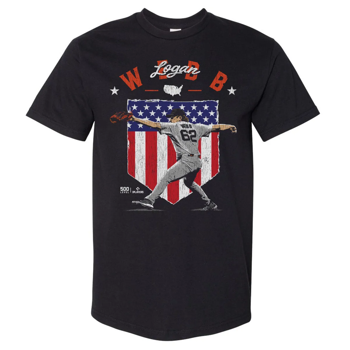 Logan Webb San Francisco Country Flag WHT sold by 500 Level