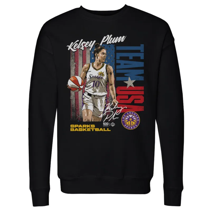 Kelsey Plum Los Angeles Sparks Team USA WHT made by 500 Level