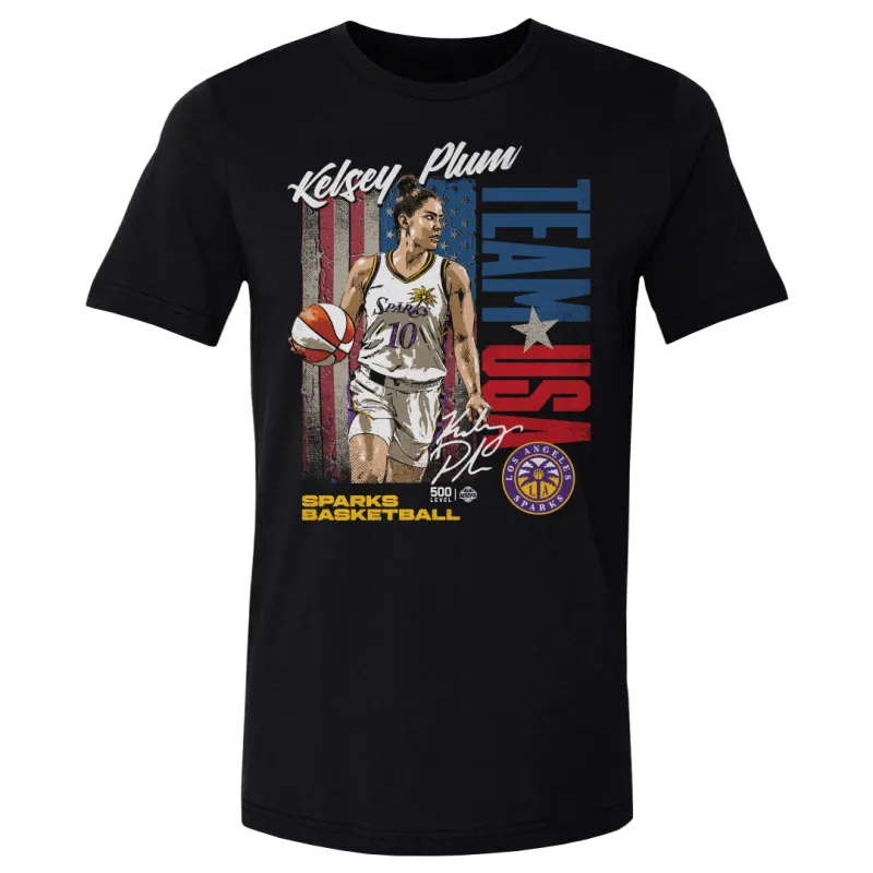 Kelsey Plum Los Angeles Sparks Team USA WHT made by 500 Level
