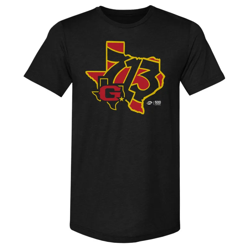 Houston Gamblers Area Code Silhouette WHT made by 500 Level