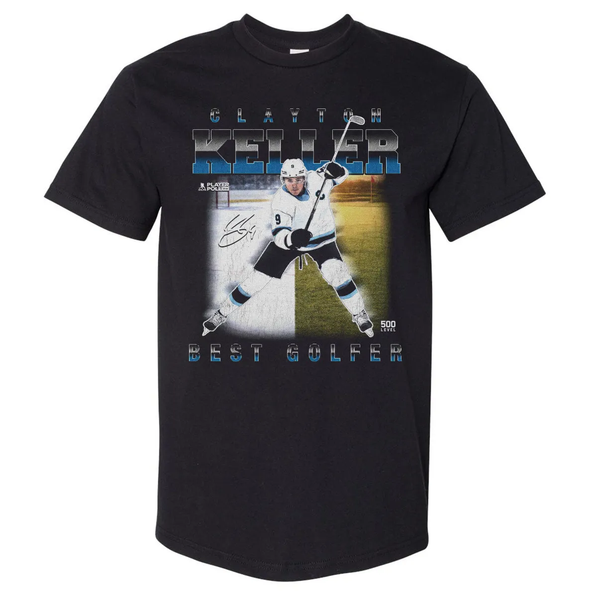 Clayton Keller Utah Best Golfer WHT sold by 500 Level