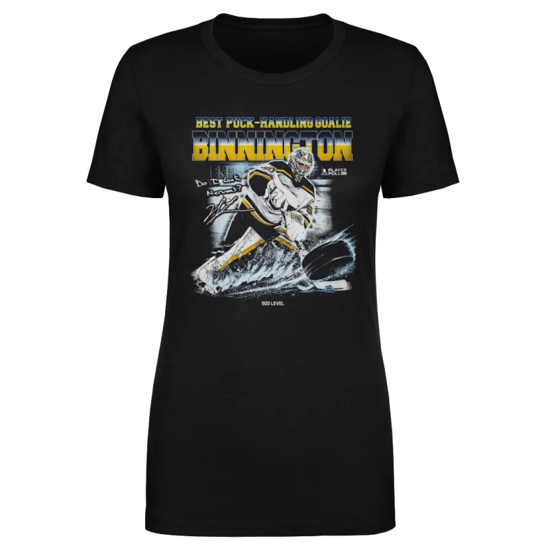 Jordan Binnington St. Louis Best Puck-Handling Goalie WHT made by 500 Level