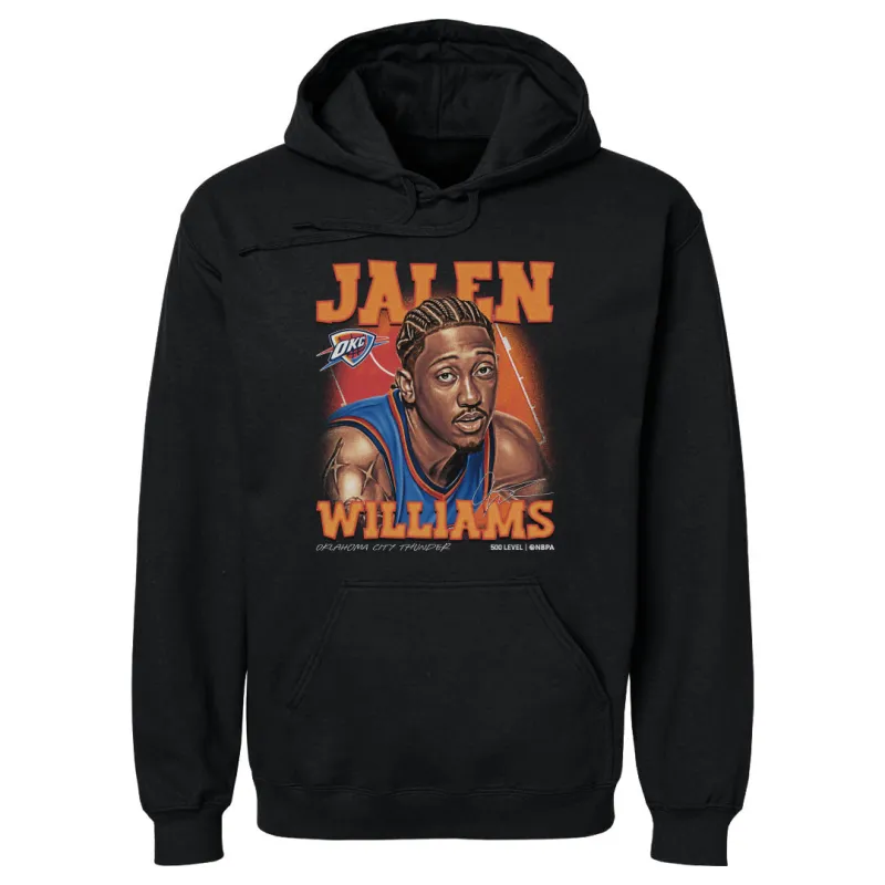 Jalen Williams Oklahoma City Thunder Airbrush WHT made by 500 Level