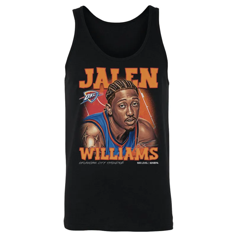 Jalen Williams Oklahoma City Thunder Airbrush WHT made by 500 Level