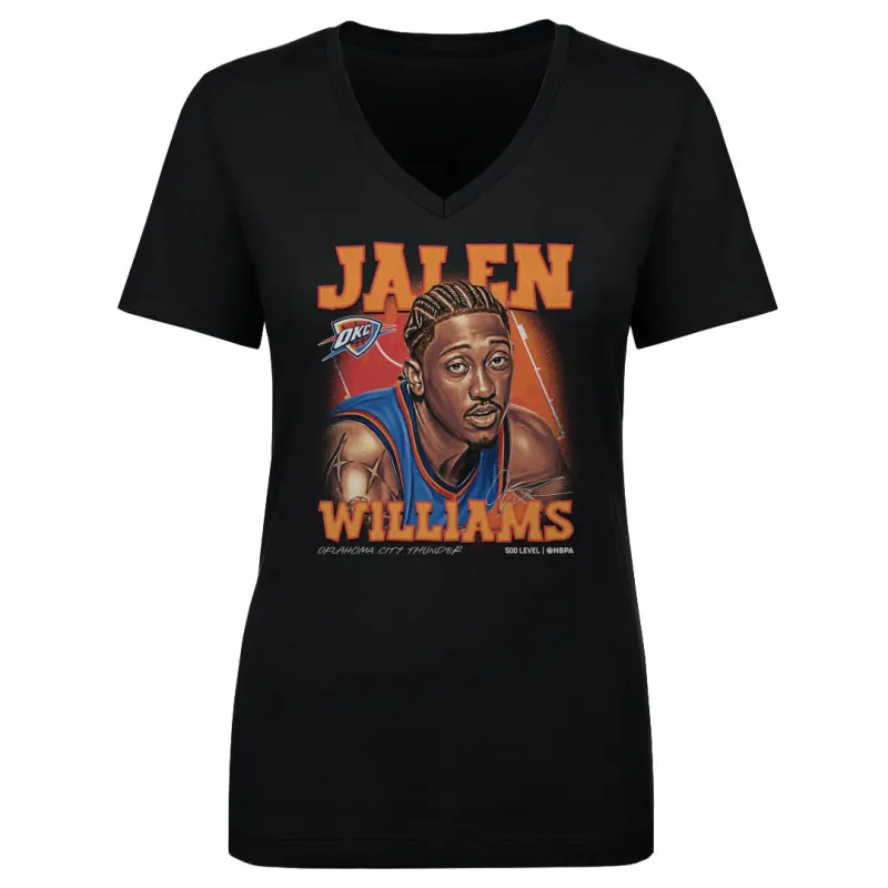 Jalen Williams Oklahoma City Thunder Airbrush WHT made by 500 Level