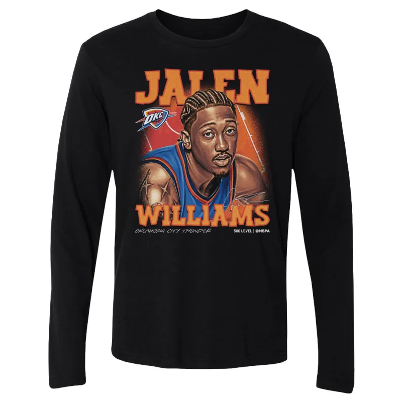 Jalen Williams Oklahoma City Thunder Airbrush WHT made by 500 Level