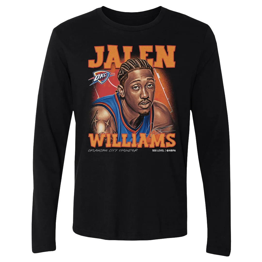 Jalen Williams Oklahoma City Thunder Airbrush WHT sold by 500 Level