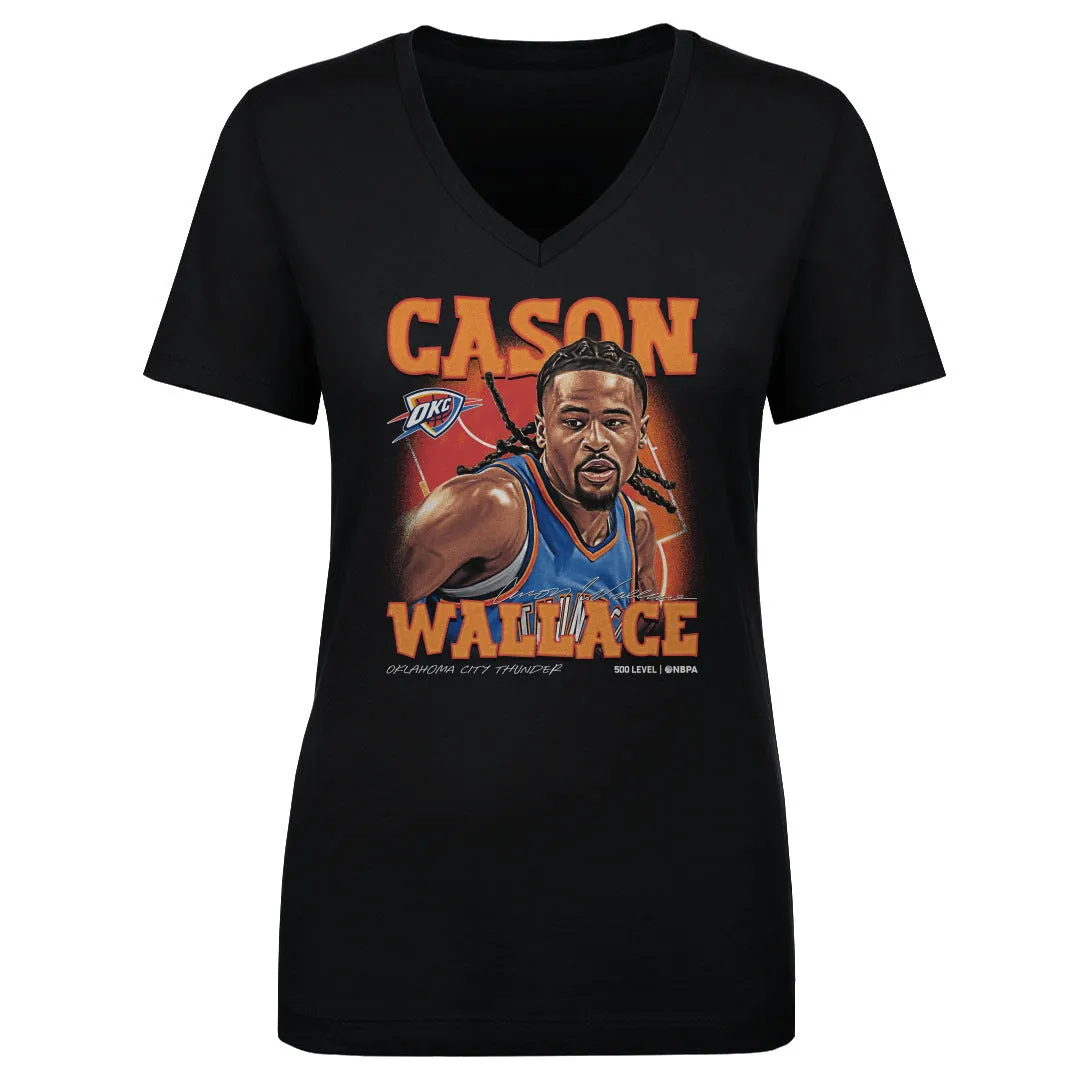 Cason Wallace Oklahoma City Thunder Airbrush WHT sold by 500 Level