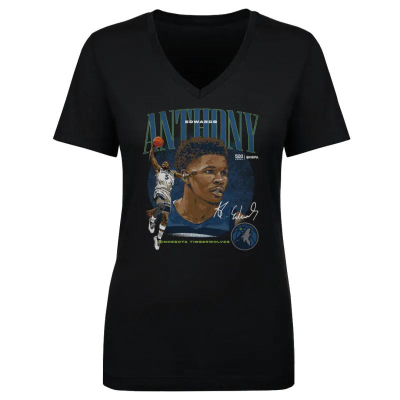 Anthony Edwards Minnesota Timberwolves Dual WHT made by 500 Level