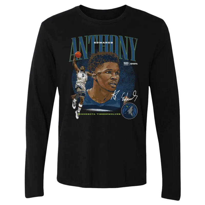 Anthony Edwards Minnesota Timberwolves Dual WHT made by 500 Level