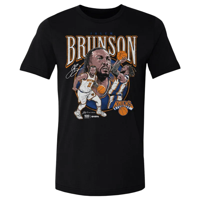 Jalen Brunson New York Knicks Trio WHT made by 500 Level