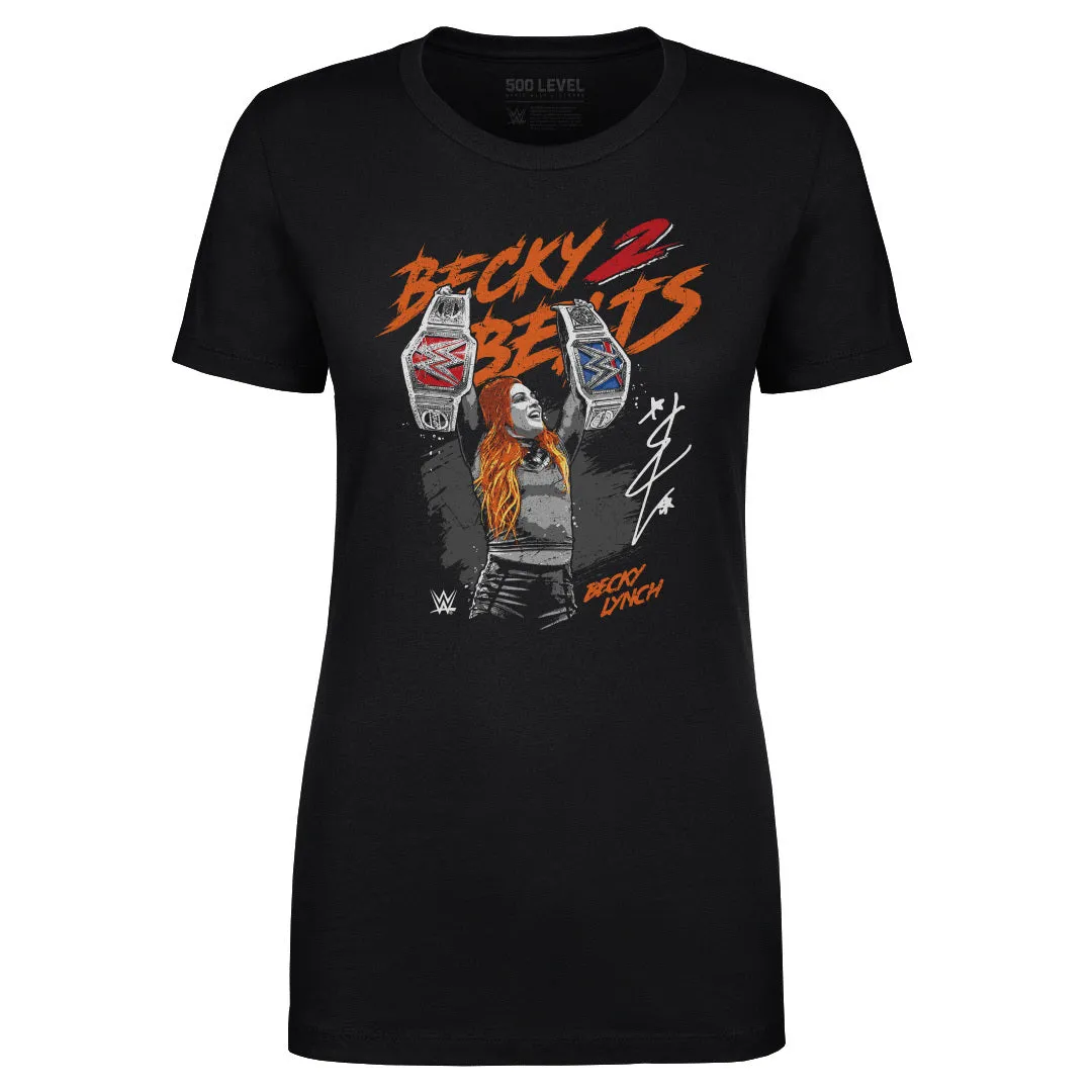 Becky Lynch Becky 2 Belts WHT sold by 500 Level