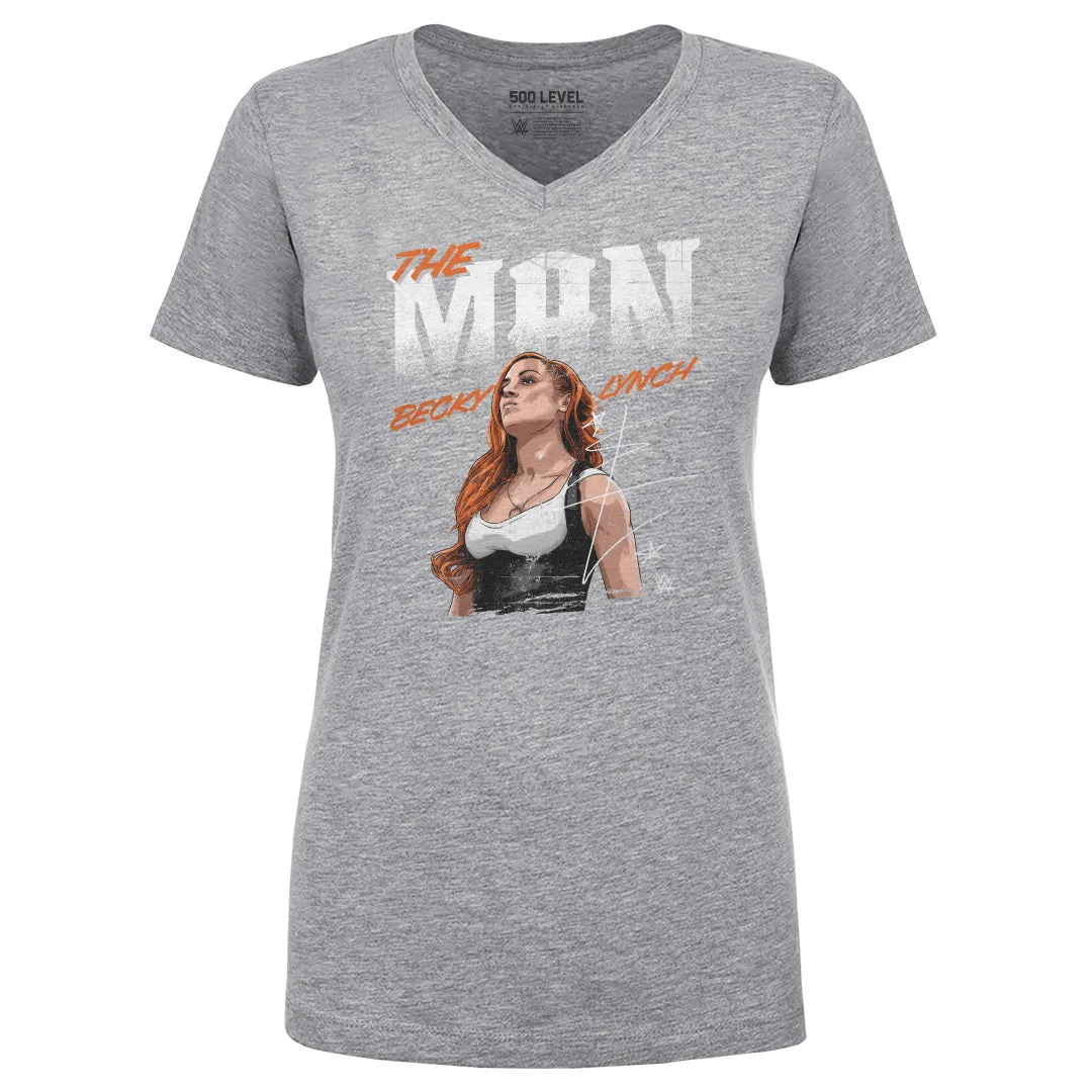 Becky Lynch The Man WHT sold by 500 Level