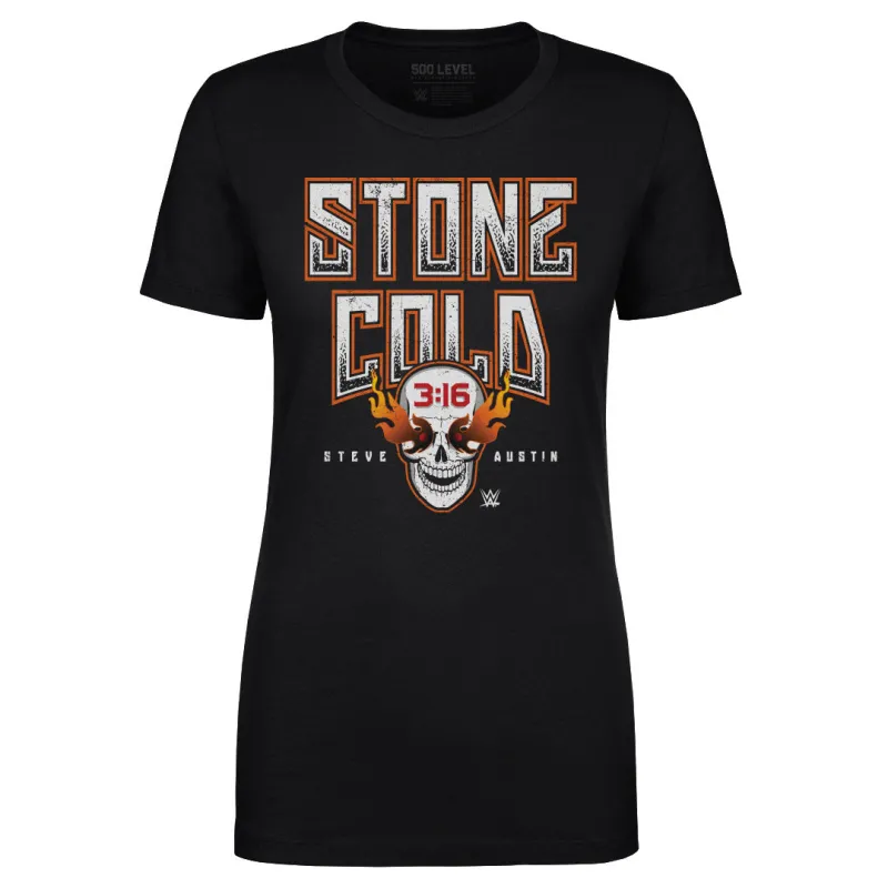 Stone Cold Steve Austin Fire Skull WHT made by Legends