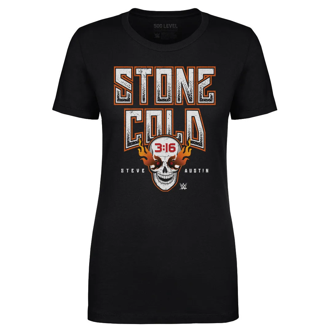 Stone Cold Steve Austin Fire Skull WHT sold by 500 Level